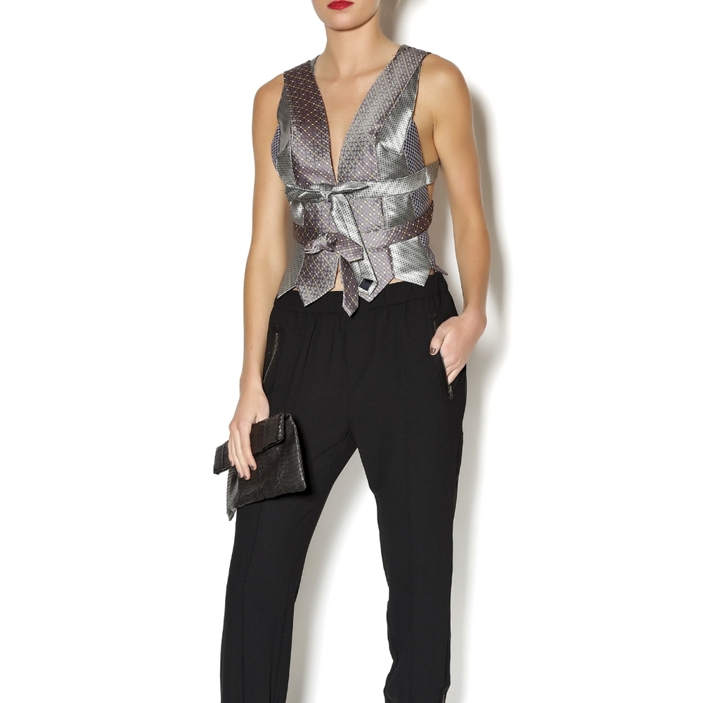 Sohung Designs Menswear Art To Wear Y2K Neck Ties Vest Strappy Top